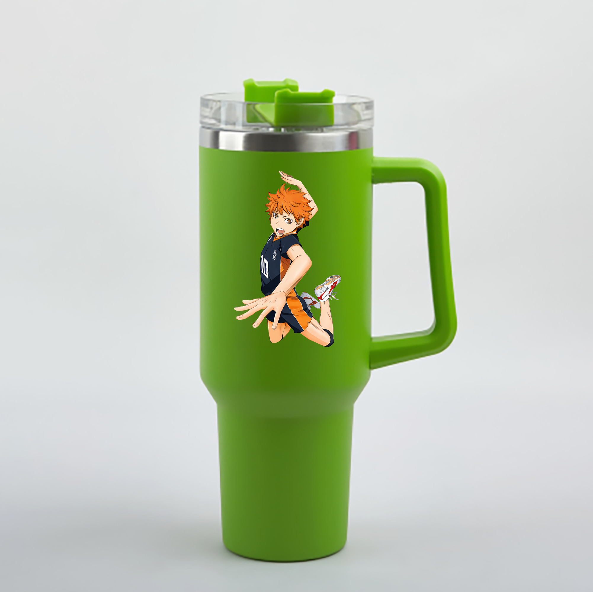 （画像用） ハイキュー!! Haikyu!! 1200mL車用タンブラー - クリスタルステッカー（プラスチックストロー付き）